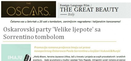 Oskarovski party "Velike ljepote" sa Sorrentino tombolom