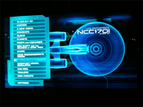 Star Trek Blu-ray Disk 2 - Navigacija