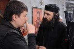 Na setu filma s redateljem Cristianom Minguiom