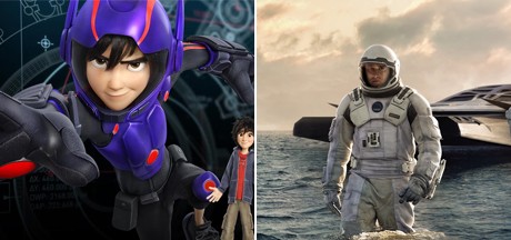 Disneyjev "Big Hero 6" na čas zasjenio "Interstellar" Christophera Nolana